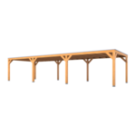 Douglas overkapping 407x1169cm Verando, Living